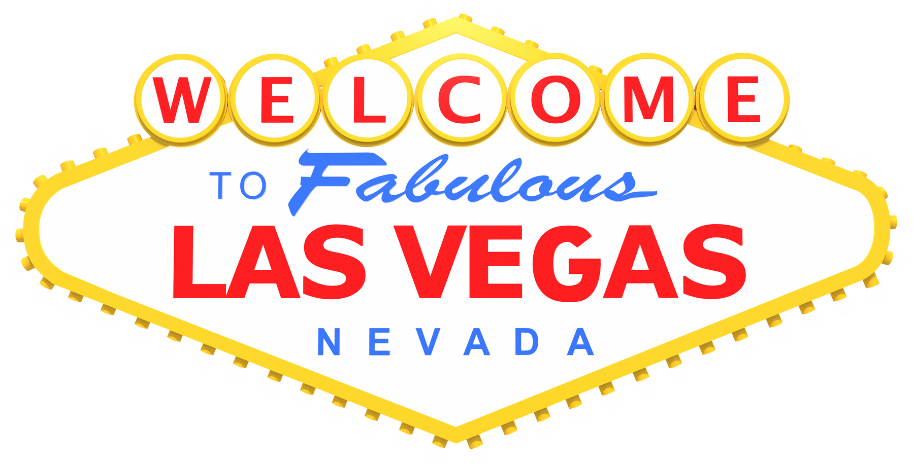 Las Vegas Welcome Sign Illustration